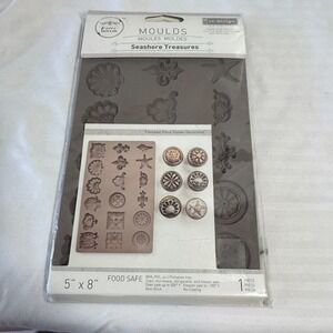 Prima‎ Mould Seashore Treasures Art Decor Silcon Mold Food Safe Redesigned New